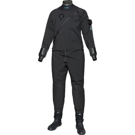Open Box Bare Aqua-Trek 1 Womens Tech Drysuit with Ultrawarmth Base Layers - DOES NOT INCLUDE UNDERGARMENTS-Black-Medium-Like New