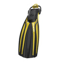 Genesis Flow Open Heel Fin with Bungee Fin Strap Powerful Stable-Lemon Yellow-SM-