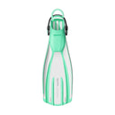 Mares Plana Avanti Quattro Plus Open Heel Bungee Strap Dive Fins-Aqua-XS-