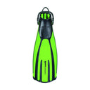 Mares Plana Avanti Quattro Plus Open Heel Bungee Strap Dive Fins-Lime-S-