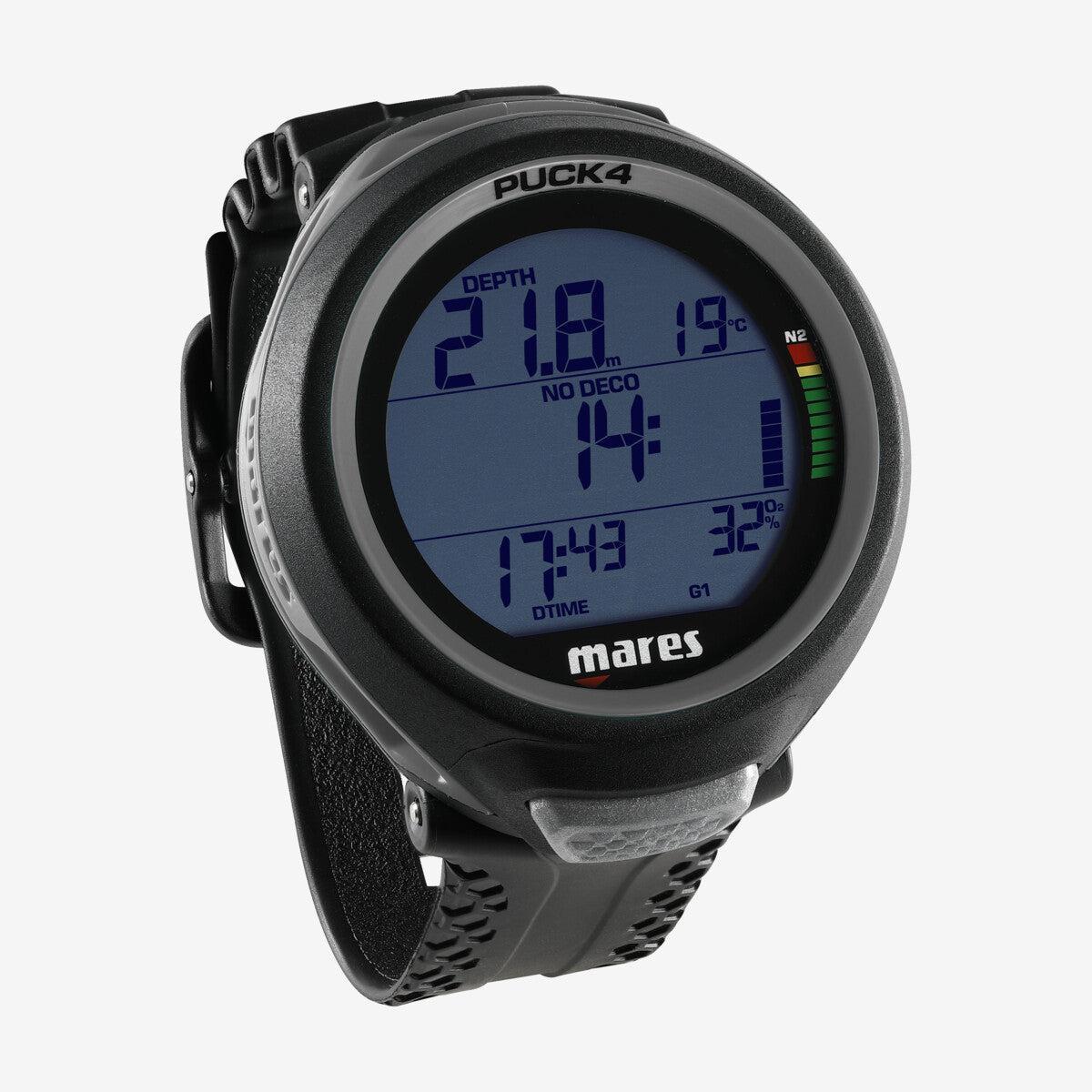 Mares Puck 4 Dive Computer-Black/Black-