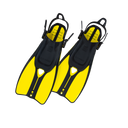 Ocean Reef Duo II Fins for Snorkeling and Swimming-Yellow-S/M-New