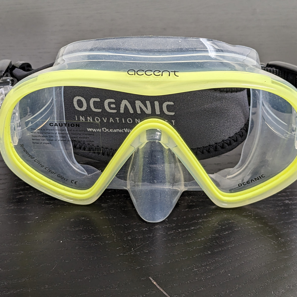 Open Box Oceanic Accent Dive Mask - Yellow – DiveCatalog.com
