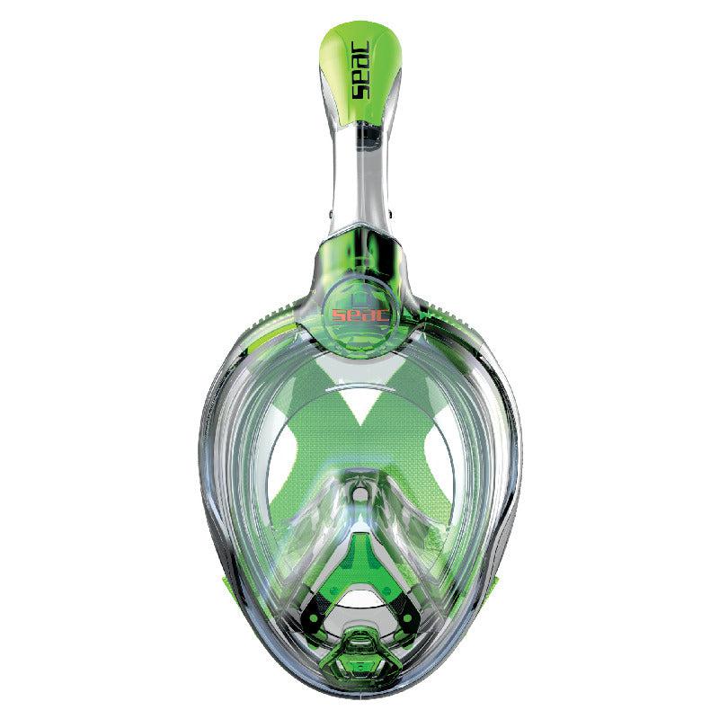 Open Box Seac Magica Full Face Mask Junior-Lime Transparent-L-