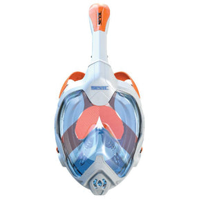 Open Box Seac Magica/Fun Full Face Mask-White Blue-XS/S-