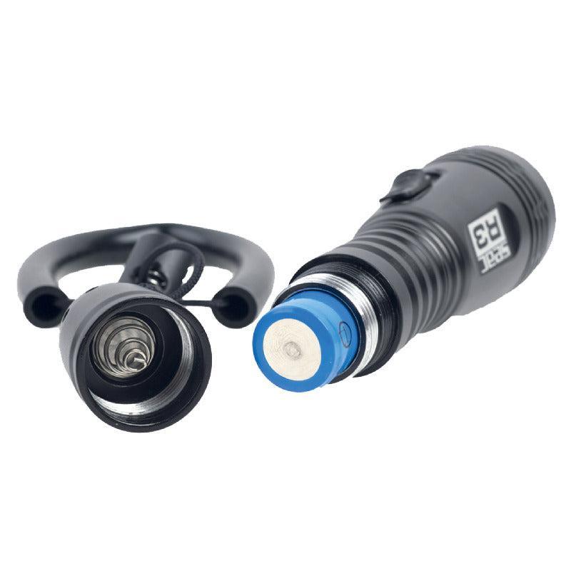 Open Box Seac R3 Scuba Dive Rechargeable Flashlight-