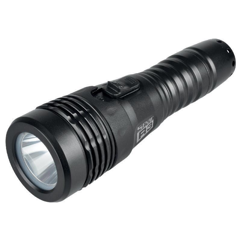 Open Box Seac R3 Scuba Dive Rechargeable Flashlight-Good-Charcoal Grey-