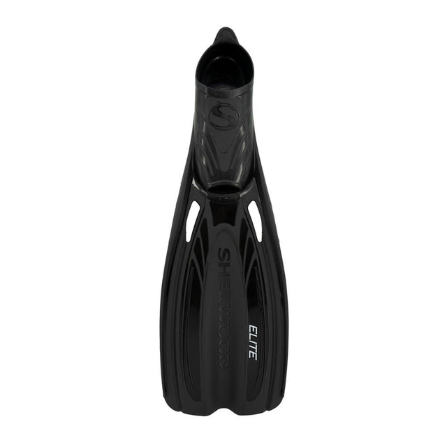 Open Box Sherwood Elite Full Foot Fins-Black-LG (10.5-11.5)-