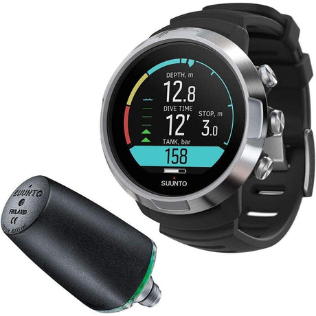 Open Box Suunto D5 Wrist Dive Computer with USB Cable & POD Package-BLACK-