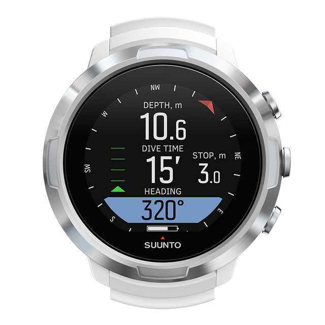 Suunto D5 Wrist Dive Computer with USB Cable-WHITE