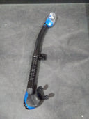 Open Box Tusa Hyperdry Elite II Snorkel-Fishtail Blue Black Silicone-