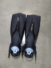 Open Box Tusa Imprex Duo Open Heel Scuba Diving Fin-Black-Small-