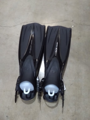 Open Box Tusa Imprex Duo Open Heel Scuba Diving Fin-Black-Small-
