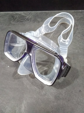 Open Box Tusa Liberator Plus Twin Lens Scuba Diving Mask-Cobalt Blue-