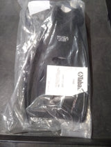 Open Box Tusa Open Heel Snorkel Fin with Sil Strap, Large Black-Black-L-Like New