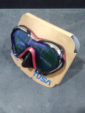 Open Box Tusa Paragon S Mask-Metallic Dark Red-