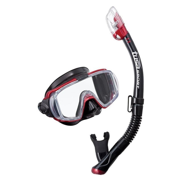 Open Box Tusa Visio Tri-Ex M/S Combo (UM-31/USP-250)-Metallic Red/Black-Like New-
