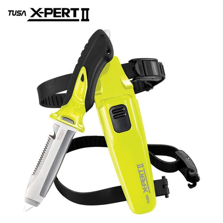 Open Box Tusa X-Pert II Knife Blunt-Flash Yellow-