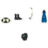 Aqualung Open Water Diver Course Package – Reveal Ultrafit Mask + Phazer Open Heel Fins + Zephyr Flex Snorkel + 7mm Superzip…