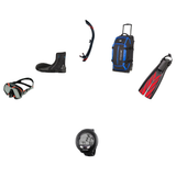 Atomic Aquatics Open Water Diver Course Package – Venom Mask + Open Heel Fins + SV2 Snorkel + Bare 7mm S-Flex Boots + Oceani…