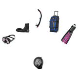 Atomic Aquatics Open Water Diver Course Package – Venom Mask + Open Heel Fins + SV2 Snorkel + Bare 7mm S-Flex Boots + Oceani…
