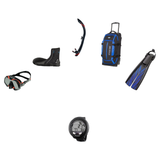 Atomic Aquatics Open Water Diver Course Package – Venom Mask + Open Heel Fins + SV2 Snorkel + Bare 7mm S-Flex Boots + Oceani…