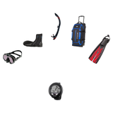Atomic Aquatics Open Water Diver Course Package – Venom Mask + Open Heel Fins + SV2 Snorkel + Bare 7mm S-Flex Boots + Oceani…