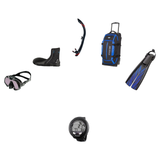 Atomic Aquatics Open Water Diver Course Package – Venom Mask + Open Heel Fins + SV2 Snorkel + Bare 7mm S-Flex Boots + Oceani…