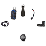 Atomic Aquatics Open Water Diver Course Package – Venom Mask + Open Heel Fins + SV2 Snorkel + Bare 7mm S-Flex Boots + Oceani…