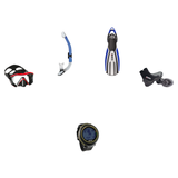 Mares Open Water Diver Course Package – Force-X LS Mask + Avanti 4X Fins + Ergo Dry Snorkel + 5mm Trilastic Boots + Puck 4 D…