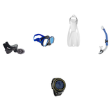 Mares Open Water Diver Course Package – Force-X LS Mask + Avanti 4X Fins + Ergo Dry Snorkel + 5mm Trilastic Boots + Puck 4 D…