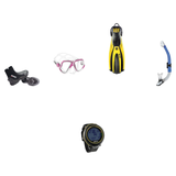 Mares Open Water Diver Course Package – Force-X LS Mask + Avanti 4X Fins + Ergo Dry Snorkel + 5mm Trilastic Boots + Puck 4 D…