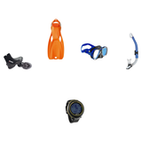 Mares Open Water Diver Course Package – Force-X LS Mask + Avanti 4X Fins + Ergo Dry Snorkel + 5mm Trilastic Boots + Puck 4 D…