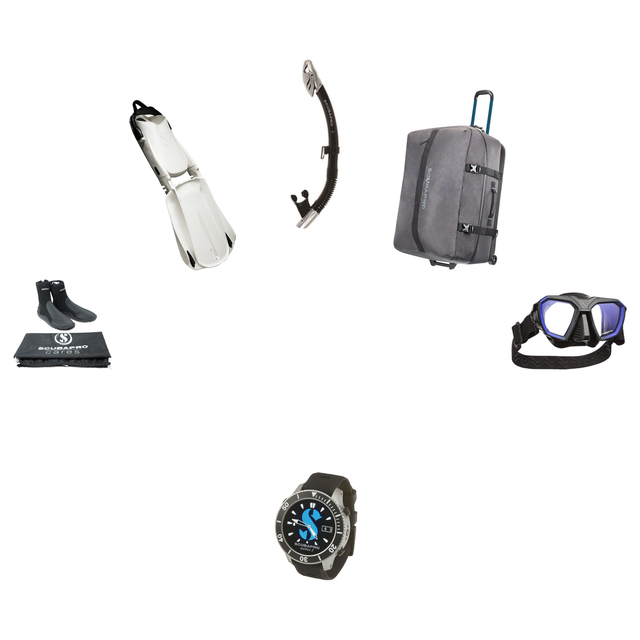 Scubapro Open Water Diver Course Package – D-Mask + Seawing Supernova Fins + Spectra Dry Snorkel + Delta 5mm Full Cut Boots…