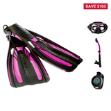 Sherwood Open Water Diver Course Package – SH CRUZ Marbled Mask + Elite Fins + Tiga Dry Snorkel + Genesis Graviton Dive Comp…