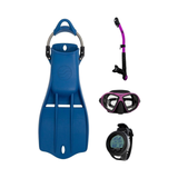 Sherwood Open Water Diver Course Package – SH CRUZ Marbled Mask + Elite Fins + Tiga Dry Snorkel + Genesis Graviton Dive Comp…