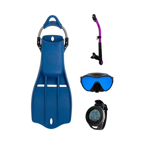 Sherwood Open Water Diver Course Package – SH CRUZ Marbled Mask + Elite Fins + Tiga Dry Snorkel + Genesis Graviton Dive Comp…