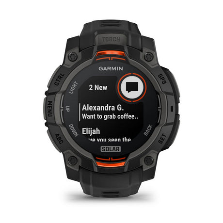 Garmin Instinct 3 45 mm Solar rugged GPS smartwatch, Black 4