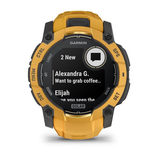 Garmin Instinct 3 50 mm Solar rugged GPS smartwatch, Sunburst 4