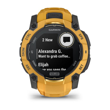Garmin Instinct 3 50 mm Solar rugged GPS smartwatch, Sunburst 4