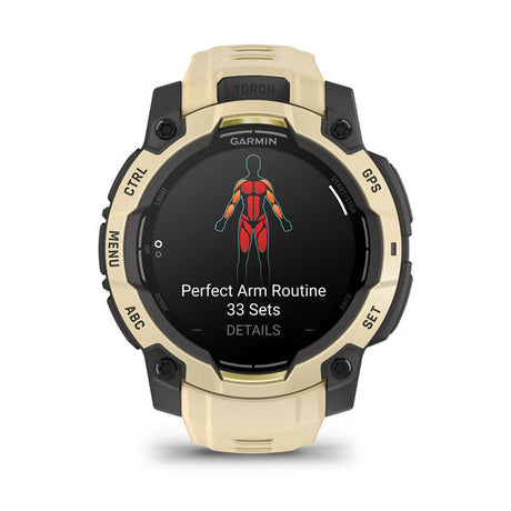 Garmin Instinct 3 45 mm AMOLED rugged GPS smartwatch, Citrine 4