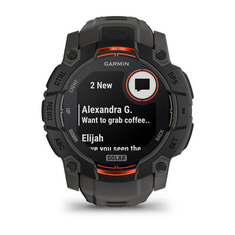 Garmin Instinct 3 50 mm Solar rugged GPS smartwatch, Black/Charcoal 4