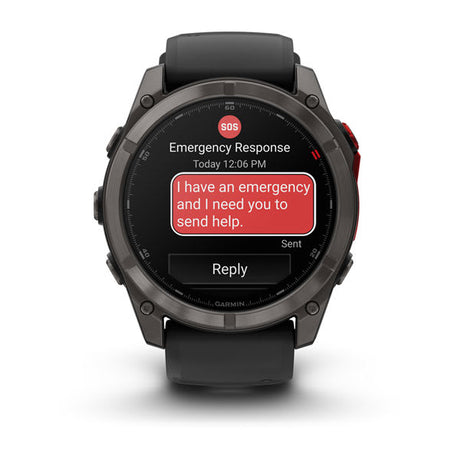 Garmin fenix 8 Pro 51 mm MicroLED multisport GPS smartwatch, sapphire, carbon gray DLC titanium 4