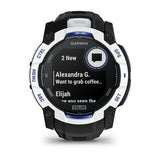 Garmin Instinct 3 50 mm Solar rugged GPS smartwatch, Whitestone 6