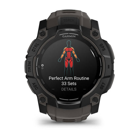 Garmin Instinct 3 50 mm AMOLED rugged GPS smartwatch, Black/Charcoal 4