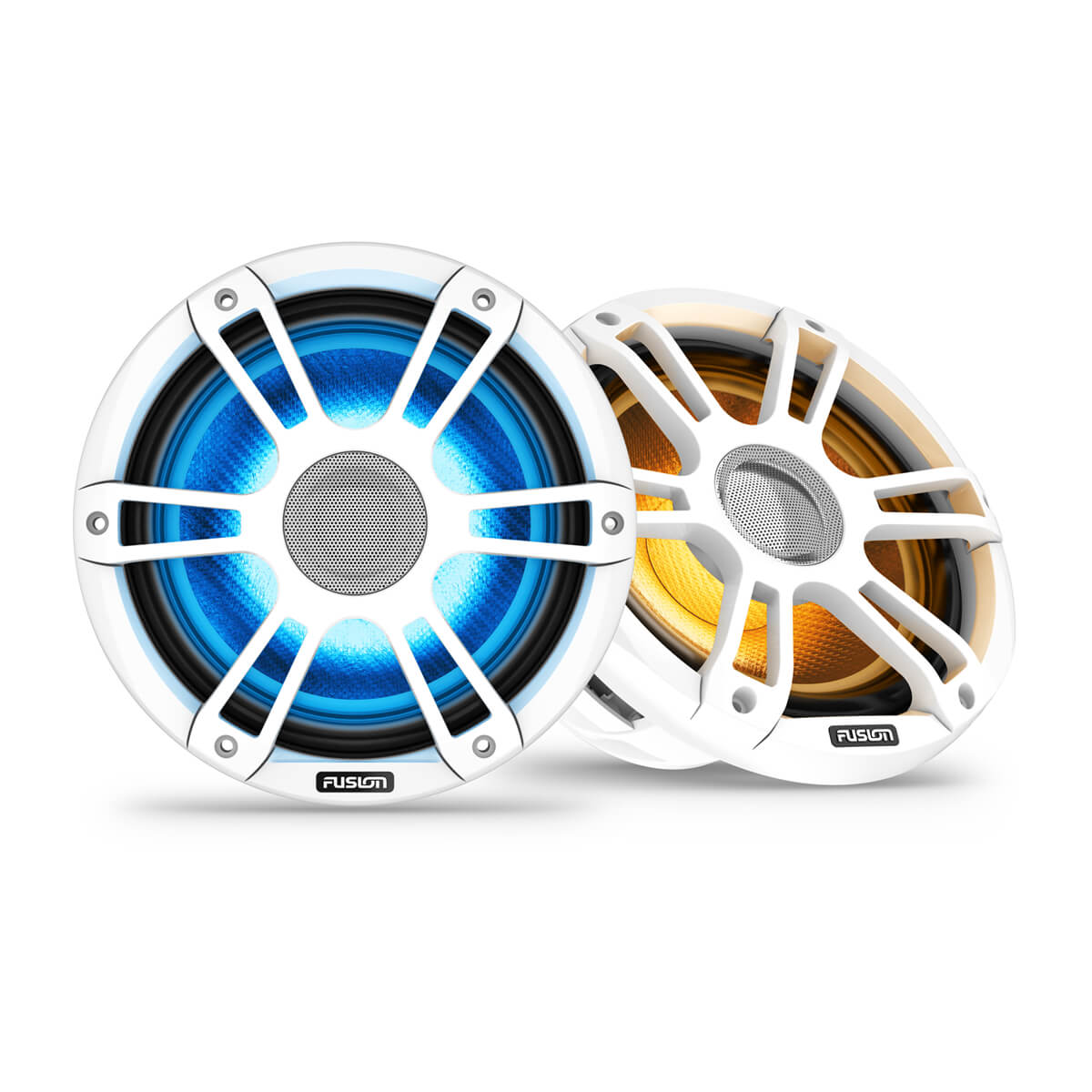 Fusion Signature Series 3i Marine Speakers, 8.8 in 330 W, Sports White with CRGBW LED (010-02773-10) - view 4