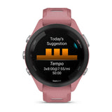 Garmin Forerunner 265 AMOLED GPS Running Smartwatch – 42 mm / Light Pink / Whitestone