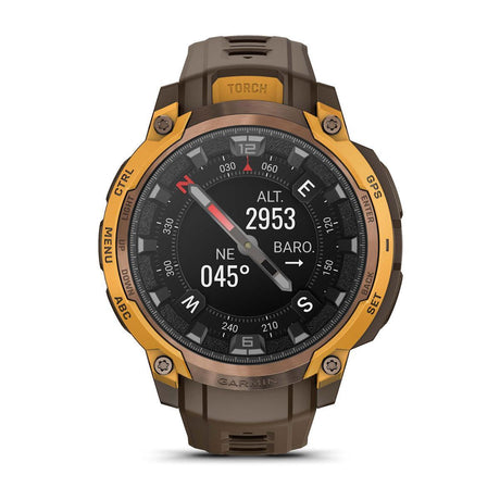 Garmin Instinct Crossover Hybrid GPS Smartwatch – AMOLED / Bronze/Sunburst