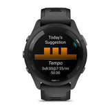 Garmin Forerunner 265 AMOLED GPS Running Smartwatch – 46 mm / Black / Powder Gray