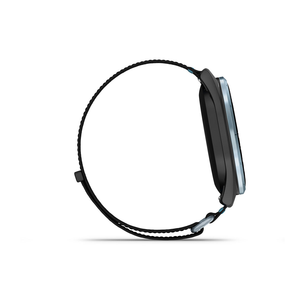 Garmin Approach J1 Junior GPS Golf Smartwatch – Cloud Blue Aluminum Bezel with Black/Azure ComfortFit Fabric Band